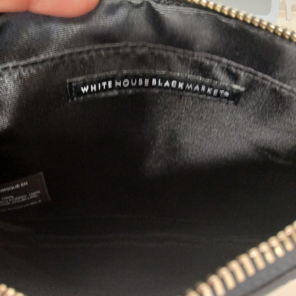 White House Black Market Black Clutch with Sunflower Design - Picture 3 of 5